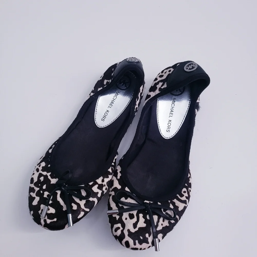 MICHAEL Michael Kors Calf Hair Animal Print Flats